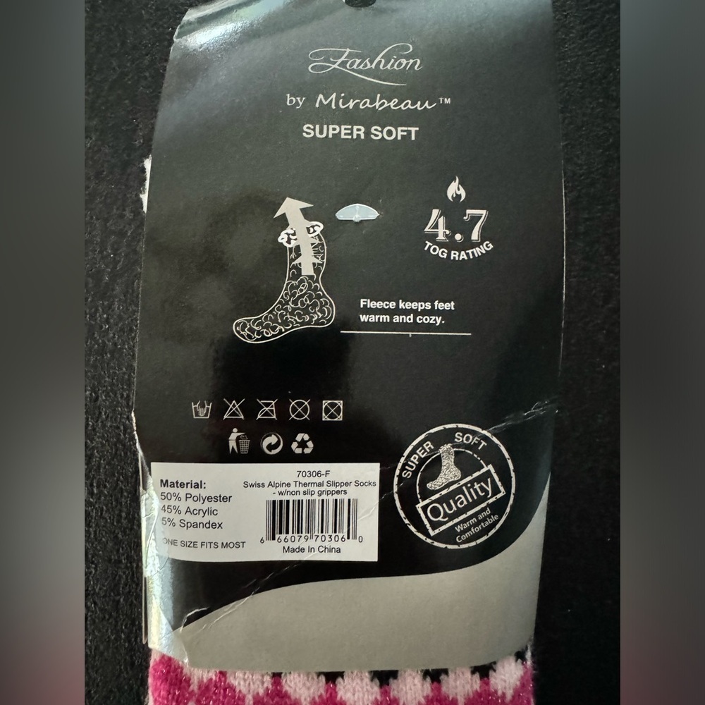 Mirabeau Sherpa Thermal Knit Slipper Socks - Picture 3 of 4